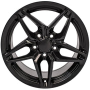 OE Wheels CV31 17x9.5 / 17x11 5x120.65 Gloss Black Staggered Wheel SET