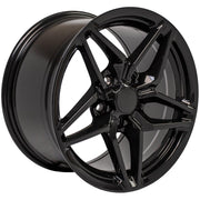Set(4) 17x9.5 &amp; 17x11 CV31 Gloss Black - 5x120.65 +56ET with 275/40r17 &amp; 315/35r17 Toyo Extensa HP II Tires