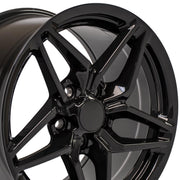 OE Wheels CV31 17x9.5 / 17x11 5x120.65 Gloss Black Staggered Wheel SET