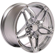 OE Wheels CV31 17x9.5 / 17x11 5x120.65 Chrome Staggered Wheel SET