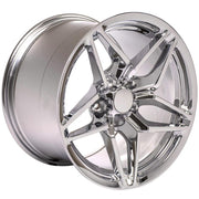 OE Wheels CV31 17x9.5 / 17x11 5x120.65 Chrome Staggered Wheel SET