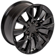 OE Wheels CV32 20x9 6x139.7 28et Gloss Black Wheel SET