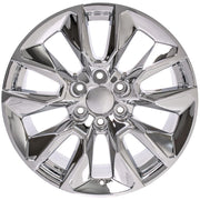 Set(4) 20x9 CV32 Chrome - 6x139.7 +28ET with 275/55r20 Bridgestone Dueler Alenza HL Plus Tires &amp; TPMS