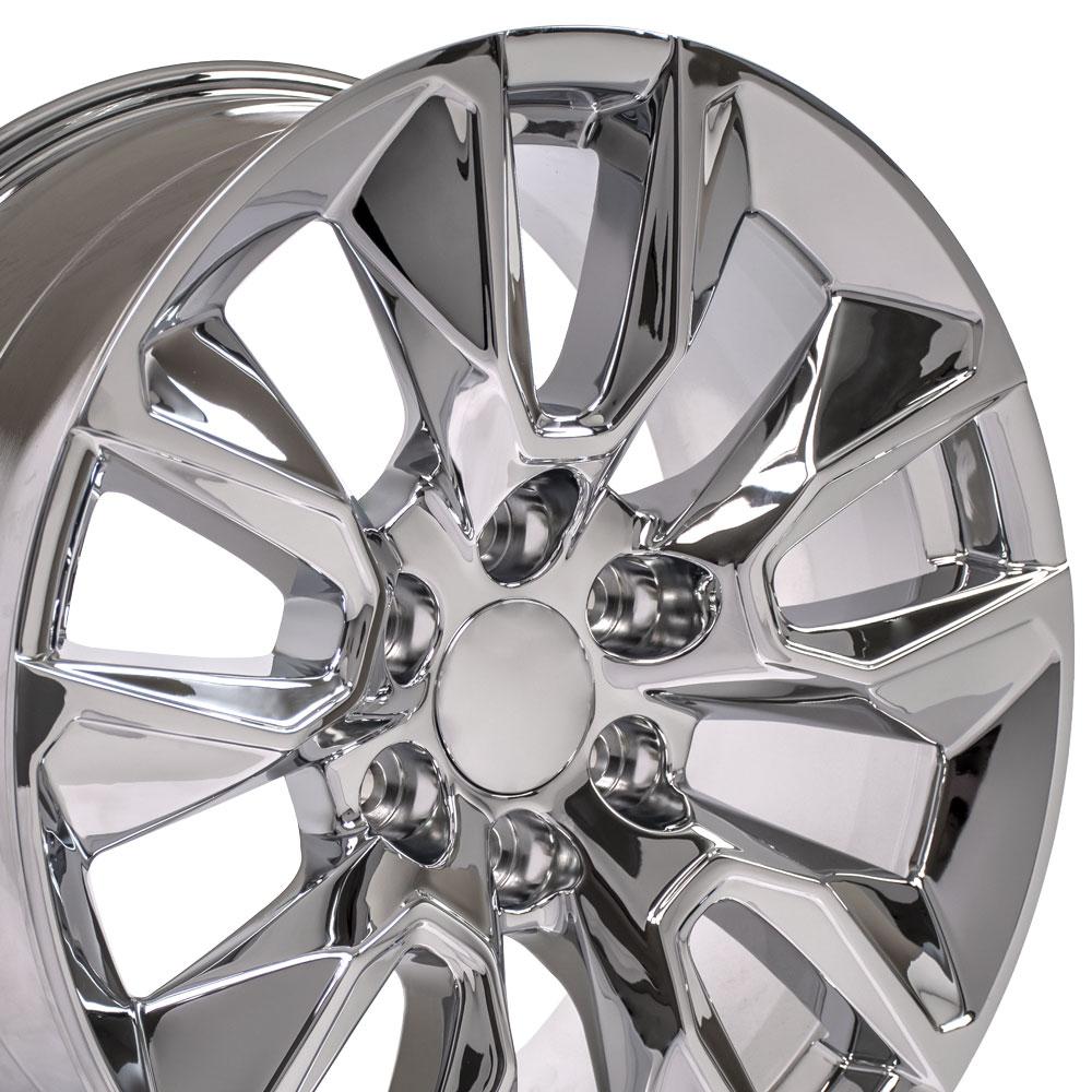 Silverado Wheels - RST Rims CV32 20x9 Chrome - Chevy Silverado Rims ...
