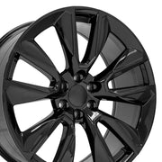 Set(4) 24x10 CV32 Gloss Black - 6x139.7 +28ET