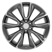 OE Wheels CV32 24x10 6x139.7 28et Gloss Gunmetal Machined Wheel SET
