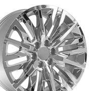 Set(4) 22x9 CV33 Chrome - 6x139.7 +28ET