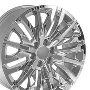 Set(4) 22x9 CV33 Chrome - 6x139.7 +28ET