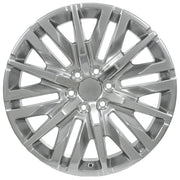 Set(4) 22x9 CV33 Polished - 6x139.7 +28ET with 285/45r22 Bridgestone Dueler Alenza HL Tires &amp; TPMS