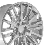 OE Wheels CV33 24x10 6x139.7 28et Chrome Wheel SET