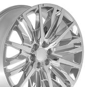 Set(4) 24x10 CV33 Chrome - 6x139.7 +28ET