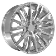 Set(4) 24x10 CV33 Polished - 6x139.7 +31ET with 295/35r24 Sailun Atrezzo SVR LX+ Tires &amp; TPMS