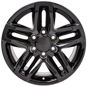 OE Wheels CV34 18x8.5 6x139.7 Gloss Black Wheels 275-65-18 Ironman All Country A/T2 Tires TPMS SET
