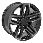 Set(4) 18x8.5 CV34B Gloss Black Machined with Tinted Clear - 6x139.7 +26ET