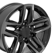 OE Wheels CV34 18x8.5 6x139.7 26et Gloss Black Machined with Tinted Clear Wheel SET