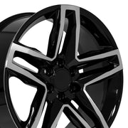 Set(4) 22x9 CV34B Gloss Black Machined - 6x139.7 +26ET