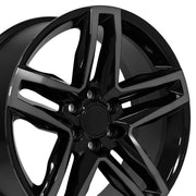 Set(4) 22x9 CV34B Gloss Black Machined with Tinted Clear - 6x139.7 +26ET