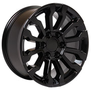 Set(4) 18x8.5 CV35 Gloss Black - 6x139.7 +26ET with 275/65r18 Sailun TerraMax AT2 Tires