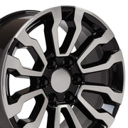 Set(4) 18x8.5 CV35 Gloss Black Machined - 6x139.7 +26ET