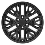 20" Replica Wheels fit GMC Sierra 1500 - CV37 Gloss Black 20x9, Bridgestone Tires Set