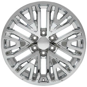 Set(4) 20x9 CV37 Chrome - 6x139.7 +28ET with 275/55r20 TBB TS-37 AT Tires &amp; TPMS