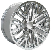 Set(4) 20x9 CV37 Chrome - 6x139.7 +28ET with 275/55r20 TBB TS-37 AT Tires