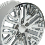 Set(4) 20x9 CV37 Chrome - 6x139.7 +28ET