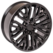 OE Wheels CV37 22x9 6x139.7 28et Gloss Black Wheel SET