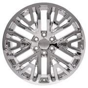 22" Replica Wheels fit GMC Sierra 1500 - CV37 Chrome 22x9, Goodyear Tires Set