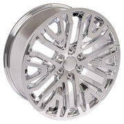 OE Wheels CV37 22x9 6x139.7 28et Chrome Wheel SET