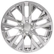 OE Wheels CV38 22x9 6x139.7 Chrome Wheels 285-45-22 Goodyear Eagle Sport Tires TPMS SET