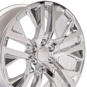 OE Wheels CV38 22x9 6x139.7 28et Chrome Wheel
