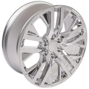OE Wheels CV38 22x9 6x139.7 28et Chrome Wheel