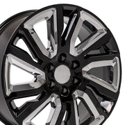 22x9 CV39 Gloss Black with Chrome Insert - 6x139.7 +28ET