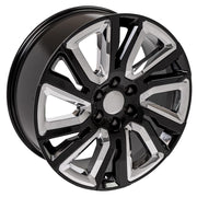 22x9 CV39 Gloss Black with Chrome Insert - 6x139.7 +28ET
