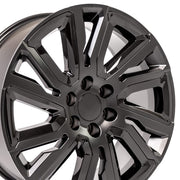 22x9 CV39 Satin Black with Gloss Black Insert - 6x139.7 +28ET