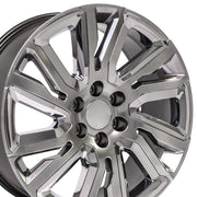 Set(4) 22x9 CV39 Gloss Hyper Black with Chrome Insert - 6x139.7 +28ET