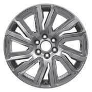 Set(4) 22x9 CV39 Gloss Hyper Silver with Chrome Insert - 6x139.7 +28ET with 285/45r22 Bridgestone Dueler Alenza HL Tires &amp; TPMS