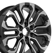 Set(4) 20x9 CV42 Gloss Gunmetal Machined - 6x139.7 +28ET