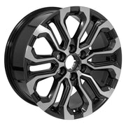 Set(4) 20x9 CV42 Gloss Gunmetal Machined - 6x139.7 +28ET with 275/55r20 Goodyear Eagle LS2 Tires