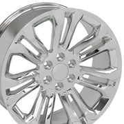 Set(4) 22x9 CV43B Chrome - 6x139.7 +24ET