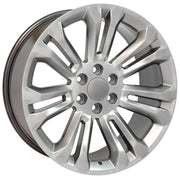 OE Wheels CV43 22x9 6x139.7 24et Gloss Hyper Black Wheel SET
