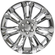 OE Wheels CV43 24x10 6x139.7 Chrome Wheels 305-35-24 Ironman iMove GEN 2 Tires TPMS SET