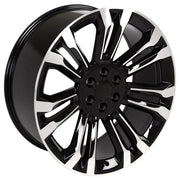 Set(4) 24x10 CV43B Gloss Black Machined - 6x139.7 +24ET with 305/35r24 Ironman iMove GEN 2 Tires