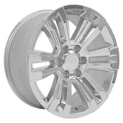 OE Wheels CV44 20x9 6x139.7 24et Chrome Wheel SET