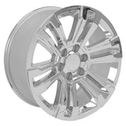 OE Wheels CV44 20x9 6x139.7 24et Chrome Wheel SET