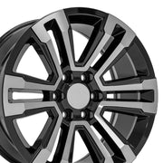 Set(4) 20x9 CV44 Gloss Black Machined - 6x139.7 +24ET