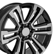 Set(4) 20x9 CV44 Gloss Black Machined - 6x139.7 +24ET