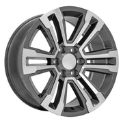 Set(4) 20x9 CV44 Gloss Gunmetal Machined - 6x139.7 +24ET with 275/55r20 Ironman iMove GEN 2 SUV Tires &amp; TPMS