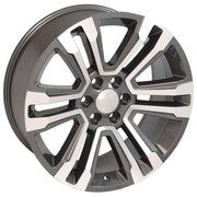 22x9 CV44 Gloss Gunmetal Machined - 6x139.7 +24ET